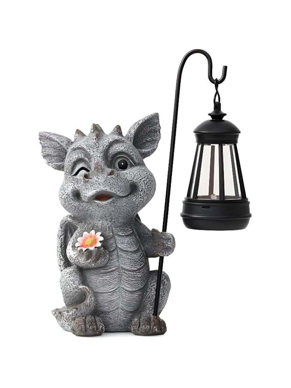 Garden Figurines Dragon Statue Decorations - Solar ResinDragon with Solar